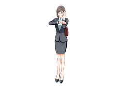 on timeのイラスト